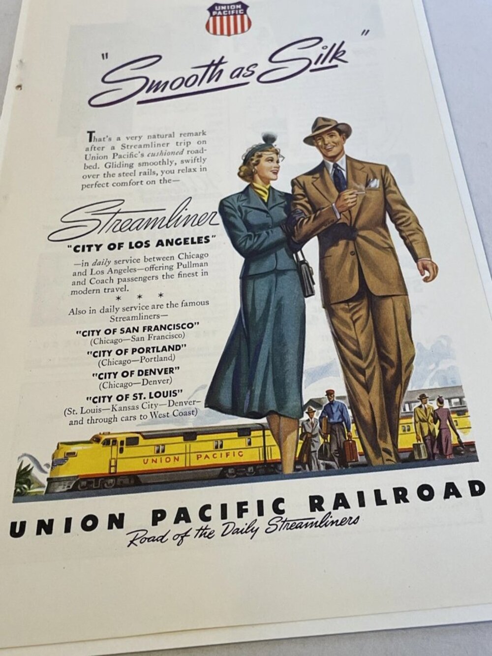 1948 Union Pacific Railroad Vintage Ad Streamliner Train National Geographic Dec - Picture 8 of 10